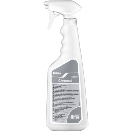Ecolab Chromol Solutie pentru intretinerea inoxului, 500 ml. Produse curatare bucatarie, solutii suprafete bucatarie