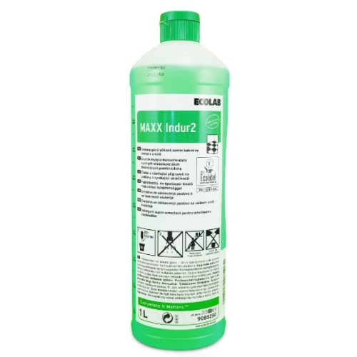 Ecolab  MAXX2 INDUR Solutie pentru curatare pardoseli, 1L. Produse de curatare pentru casa, solutie pentru podele