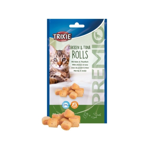 Trixie Recompense Pentru Pisici, Premio, Rulouri Cu Pui Si Ton, 50 g, 42763