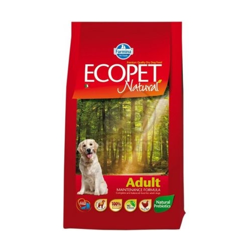 Hrana uscata caini adult de talie medie, 12 kg, Ecopet Natural