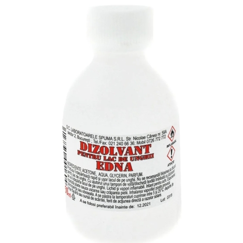 EDNA DIZOLVANT LAC UNGHII STICLA, 1 BUC, 50 ML