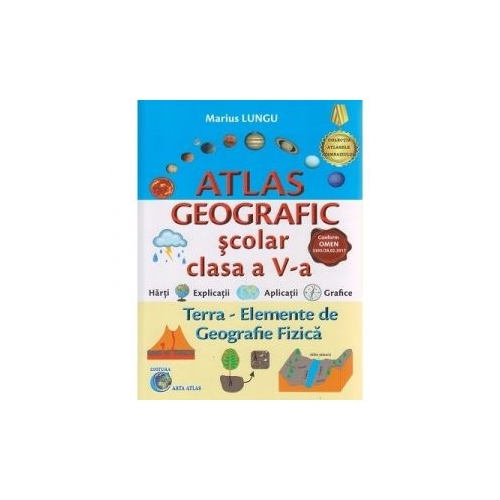 Atlas geografic scolar clasa a V-a, Terra - elemente de geografie fizica