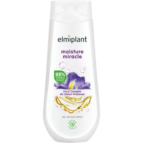 Gel de dus crema Iris si complex de uleiuri pretioase, 400 ml, Elmiplant