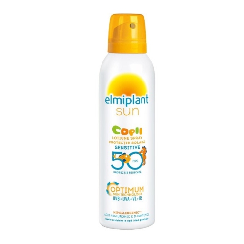 ELMIPLANT SUN LOTIUNE SPRAY PROTECTIE SOLARA COPII 50SPF 150 ML 1+1