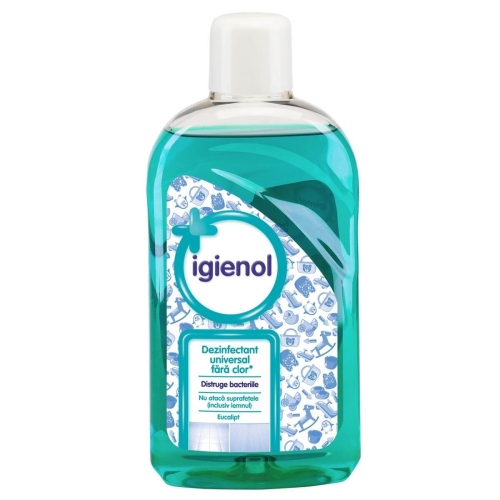 Igienol Biocid Dezinfectant Universal cu Eucalipt 1 L, avizat Ministerul Sanatatii. Produs pentru curatarea suprafetelor