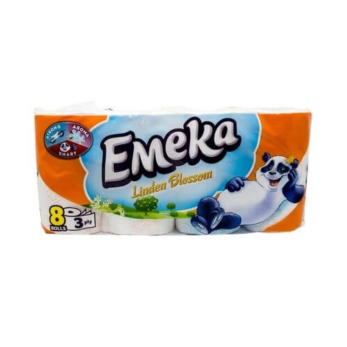 Emeka hartie igienica Linden Blossom, 3 straturi, 8 role. Produse de igiena si curatare baie