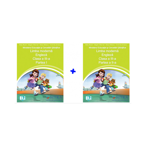 Manual de Limba moderna Engleza, Clasa a III-a, partea I + partea a II-a. Contine editia digitala. Colectia Merry Team - Mady Musiol