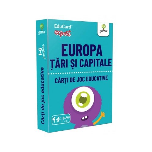 Europa. Tari si capitale. EduCard expert. Carti de joc educative