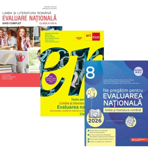 Pachet 3 carti: Evaluarea Nationala Limba romana, ghid complet clasa 8 - Marinela Pantazi, Florentina Samihaian, Cristina Cergan
