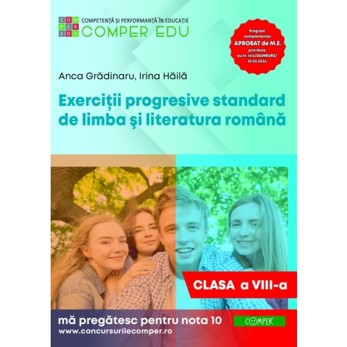 Exercitii progresive standard de limba si literatura romana clasa a 8-a - Anca Gradinaru