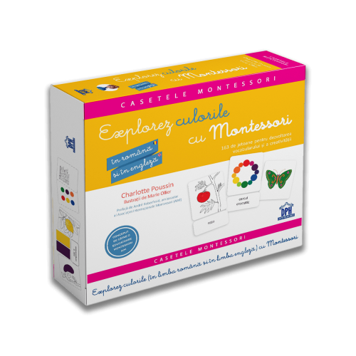Explorez culorile cu Montessori. In romana si in engleza. Pentru dezvoltarea vocabularului si a creativitatii