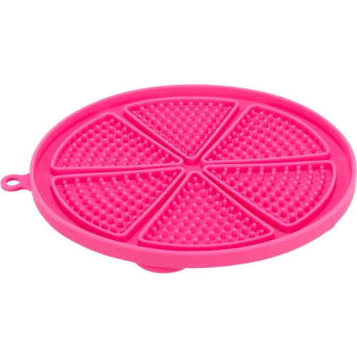 Trixie Farfurie Pentru Hranire Lenta, Lick`n'Snack, Cu Ventuze, Silicon, 18 cm, Roz, 34981