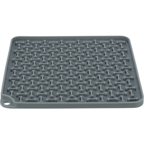 Trixie Farfurie Pentru Hranire Lenta, Lick’n'Snack, Silicon, 20x20 cm, Gri, 34983