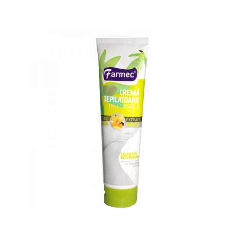 Farmec crema depilatoare pentru piele delicata cu aroma de vanilie, 150ml