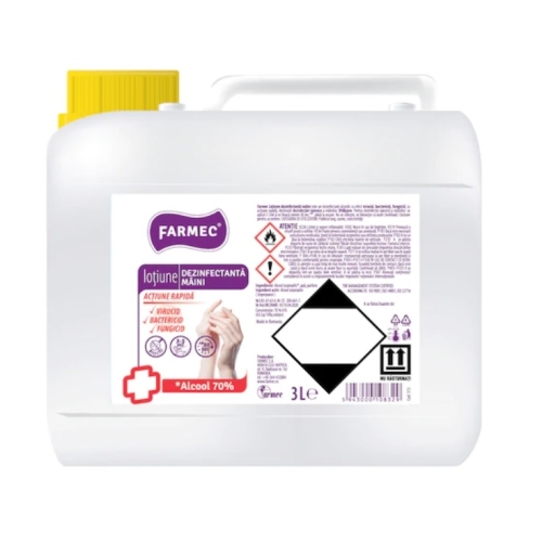 Farmec igienizant maini alcool 70%, 3 L