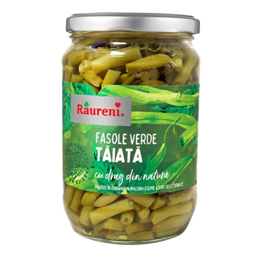 Raureni Fasole verde taiata, 720 g