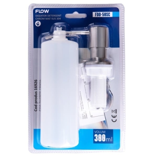 Dozator detergent chrome mat, FLOW FDD-50SC