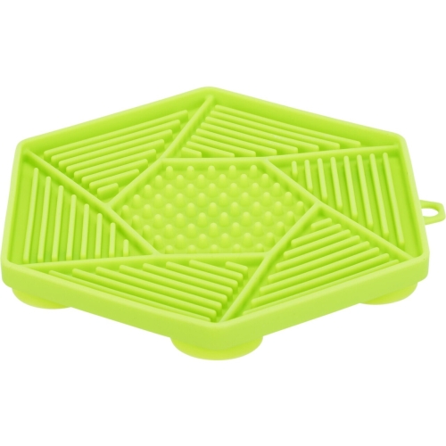 Trixie Farfurie Pentru Hranire Lenta, Lick`n'Snack, cu Ventuze, din Silicon, 17 cm, Verde, 34980