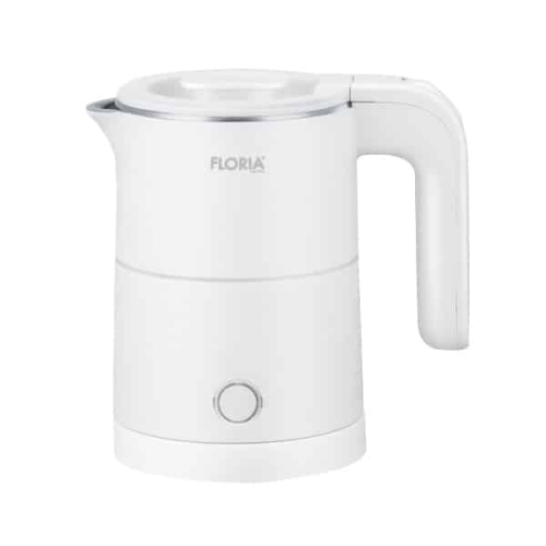 Fierbator electric, putere 1000W, capacitate 500ml, inox, alb, Floria