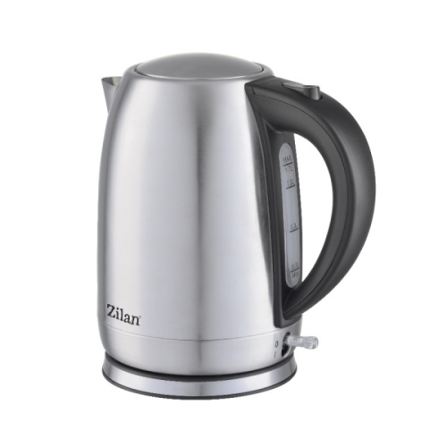 Fierbator electric, din inox, putere maxima 2200 W, capacitate 1.7 L, filtru, Zilan