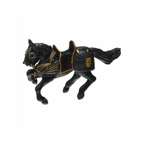 Figurina Cal Negru In Armura, Papo