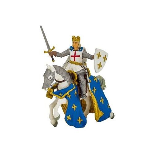 Figurina Saint Louis pe cal, Papo