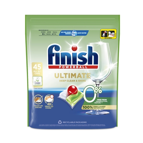 Detergent vase tablete Finish Ultimate Plus Deep clean&shine 45 buc