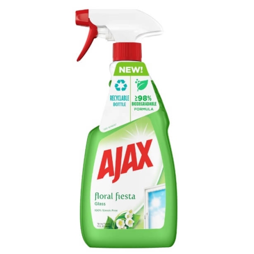 Ajax Solutie curatat geamuri Floral Fiesta Spring, 500ml. Produse de curatenie pentru casa