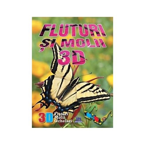 Fluturi si Molii 3D (ochelari 3D inclusi), editura Didactica Publishing House