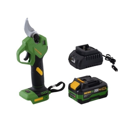 Foarfeca de gradina pe acumulator PARTNERPRO PP-FE3A, 1 x acumulator 20V / 3Ah , Brushless , 320 W