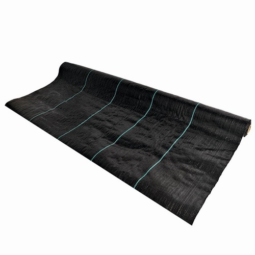 Folie antiburuieni/mulcire din polipropilena, MESTERINO PP10005100, 0,5 m X 100 m, densitate 100g/mp culoare neagra cu dungi, protectie UV
