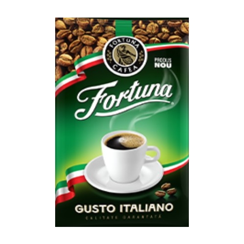 Cafea prajita si macinata Fortuna Gusto Italiano, 250g