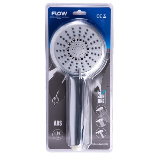Cap de dus multifunctional 3 în 1, crom ABS, FLOW FPD-3C