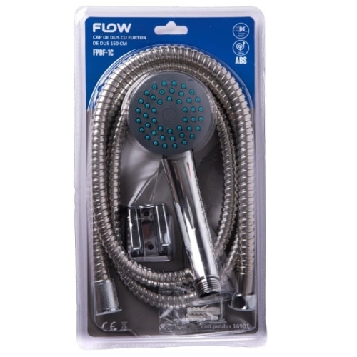 Cap de dus cu furtun 150 cm, FLOW FPDF-1C