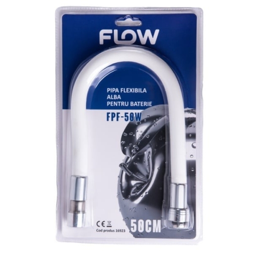 Pipa flexibila alba pentru baterie, FLOW FPF-50W