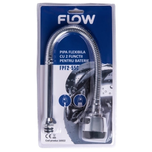 Pipa flexibila cu 2 functii pentru baterie, FLOW FPF2-55C