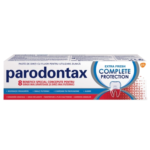 Parodontax Pasta de dinti Extra Fresh Complete Protection, 75 mlpe grupdzc.ro✅. Descopera gama copleta de produse la oferte speciale✅!
