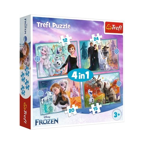 Puzzle 4in1 Frozen2 uimitoarea lume Disney