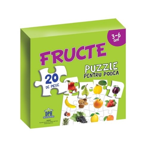 Fructe. Puzzle pentru podea 3-6 ani, editura Didactica Publishing House