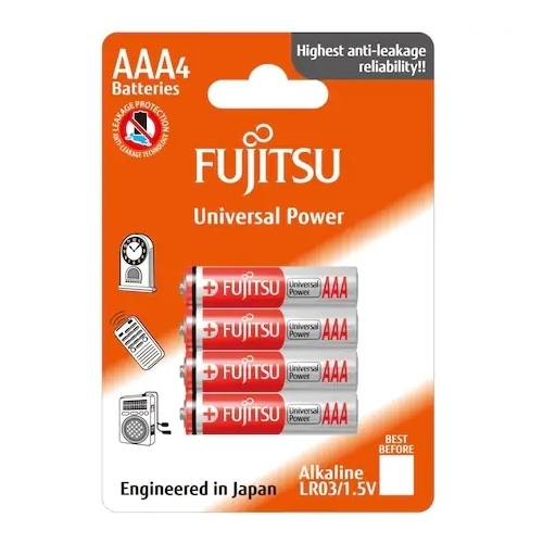 Fujitsu Universal Power Baterii AAA, 4 buc