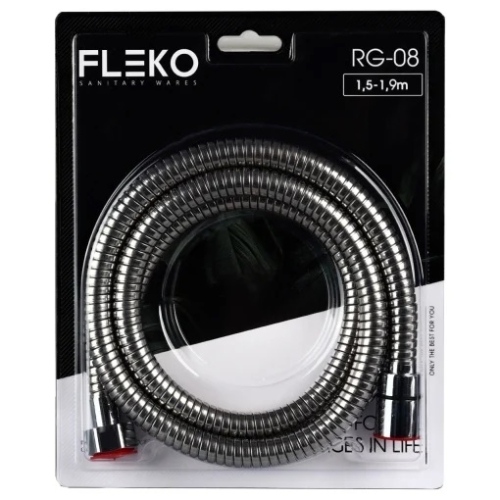 Furtun de dus flexibil din otel inoxidabil, Lungime 190 cm FLEKO RG-08-A
