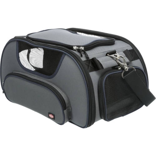 Trixie  Geanta De Transport, Airline Wings, 28x23x46 cm, Pana la 20 kg, Gri/Albastru, 28889