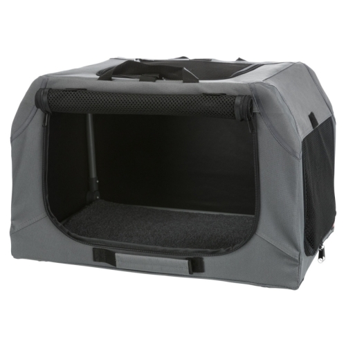 Trixie Geanta Transport Auto/Cazare Caini, Easy, M-L: 95x63x69 cm, Gri, 39733