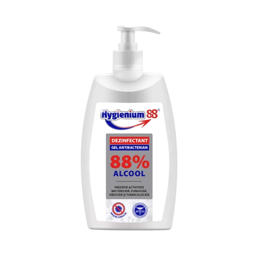 Dezinfectant Virucid Gel maini 500 ml, 88% alcool avizat Ministerul Sanatatii - Hygienium