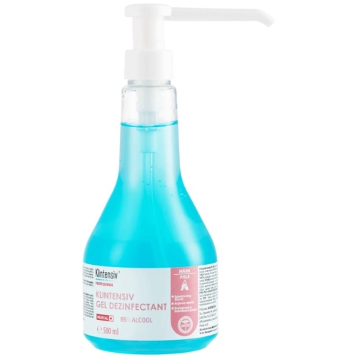 Klintensiv Virucid Gel dezinfectant maini, avizat Ministerul Sanatatii, 500 ml