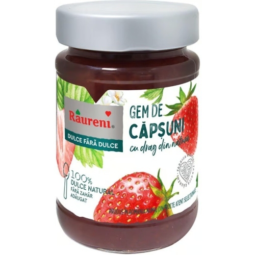 Gem capsuni dulce fara dulce 250 g, Raureni
