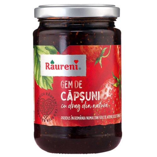 Gem de capsuni, 370 g, Raureni