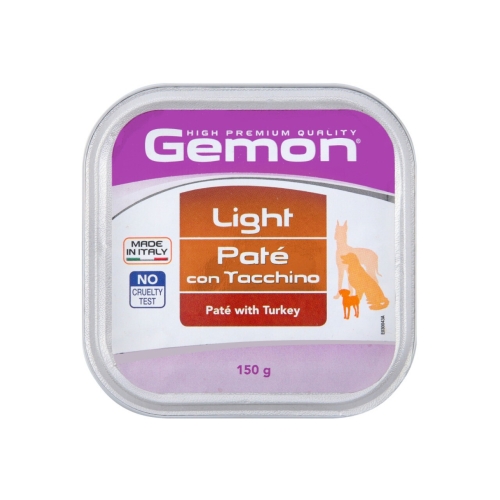 Monge Hrana Umeda Pentru Caini, Gemon Light, Adult, Pate Cu Curcan, 150 g