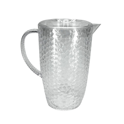 Carafa transaparenta cu capac, capacitate 2.2 litri