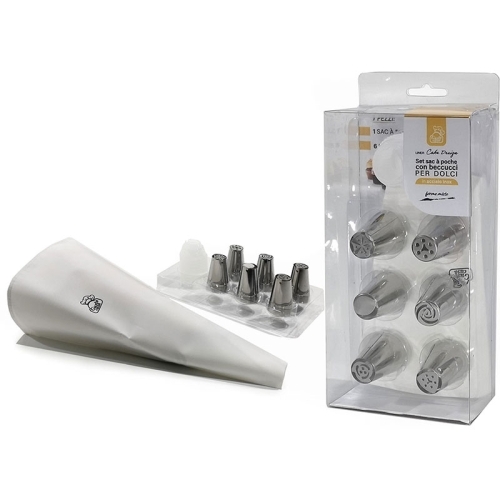 Set poche cu 6 duiuri, din inox